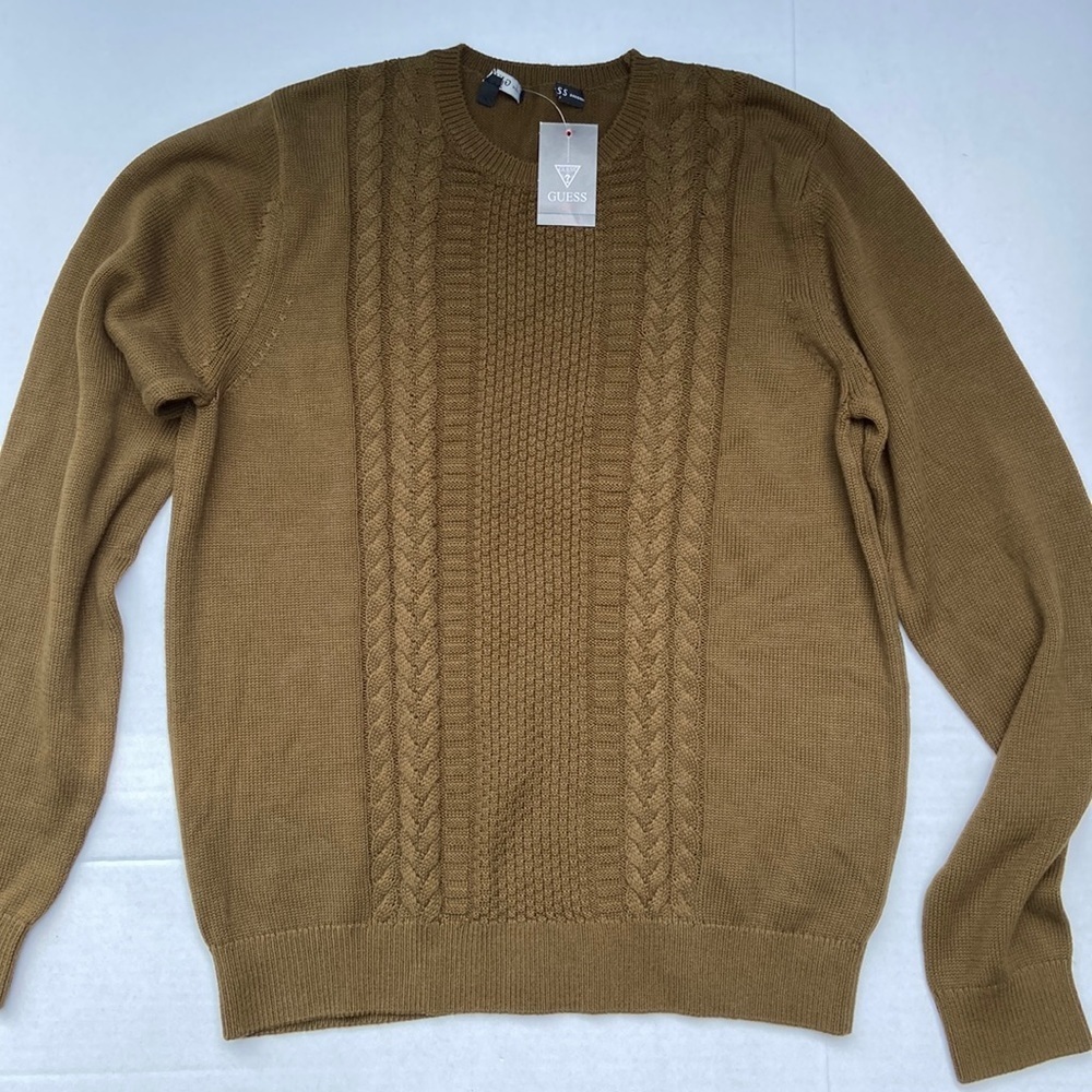 New GUESS Men's Green Sweater SZ L